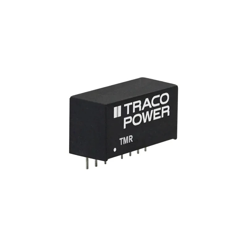 TRACOPOWER 2W Regulated Isolated DC-DC Converter SIP-8 Through Hole: 15V DC Output, 67mA, 9V-4.5V DC Input, 85°C Max TMR 0523
