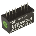 TRACOPOWER 2W Regulated Isolated DC-DC Converter SIP-8 Through Hole: 15V DC Output, 67mA, 9V-4.5V DC Input, 85°C Max TMR 0523
