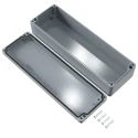 Rose Aluminium Standard Series Grey Grey Lid Die Cast Aluminium Enclosure IP66 IK09 250mm x 250mm x 80mm 01082505