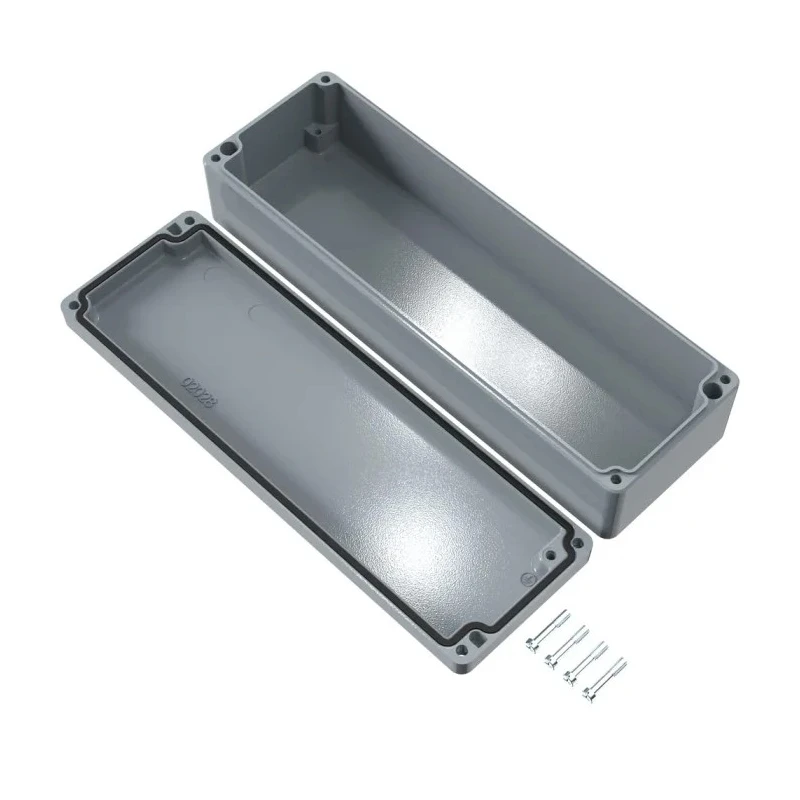 Rose Aluminium Standard Series Grey Grey Lid Die Cast Aluminium Enclosure IP66 IK09 250mm x 250mm x 80mm 01082505