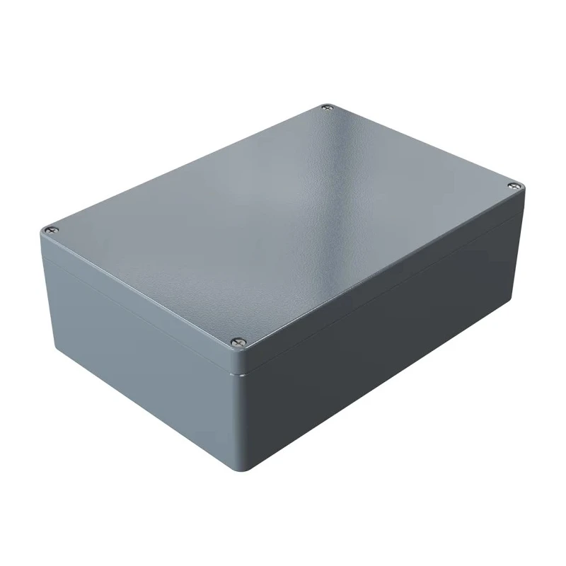 Rose Aluminium Standard Series Grey Grey Lid Die Cast Aluminium Enclosure, IP66, IK09, 330 mm x 230 mm x 330 mm 01233311