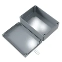 Rose Aluminium Standard Series Grey Grey Lid Die Cast Aluminium Enclosure, IP66, IK09, 330 mm x 230 mm x 330 mm 01233311