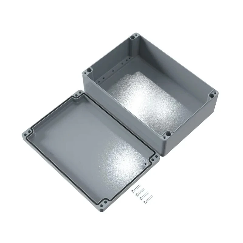 Rose Aluminium Standard Series Grey Grey Lid Die Cast Aluminium Enclosure, IP66, IK09, 330 mm x 230 mm x 330 mm 01233311