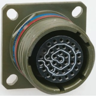 Amphenol Limited MIL Spec Circular Connector TV Copper Alloy Straight 37 Way Wall Mount Female 5A TVP00RW-15-35SA(W52)