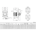 Amphenol Limited MIL Spec Circular Connector TV Copper Alloy Straight 22 Way Wall Mount Female 5A TVP00RW-13-35SN(W52)