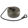 Amphenol Limited MIL-DTL-38999 Female Dust Cap Shell Size 15, Zinc Cobalt over Nickel Finish 418-6033-15R0501-04