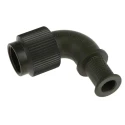 Amphenol Limited 5003 Size 9 Right Angle Circular Connector Backshell Aluminium Alloy Black AIA-5003-09-00-90-10-AA-04