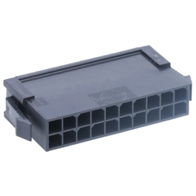 Molex Micro-Fit 3.0 Male Connector Housing, Panel Mount, 3 mm Pitch, 20 Way, 2 Row Straight 43020-2000