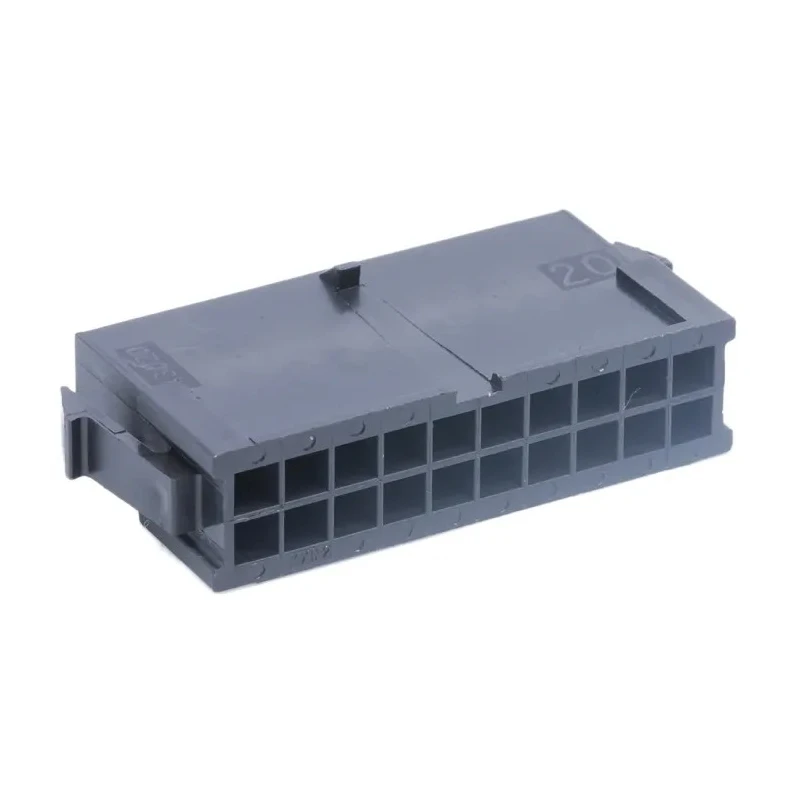 Molex Micro-Fit 3.0 Male Connector Housing, Panel Mount, 3 mm Pitch, 20 Way, 2 Row Straight 43020-2000