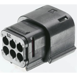 Molex MX150L Female Connector Housing 5.84 mm Pitch 4 Way 2 Row Straight 