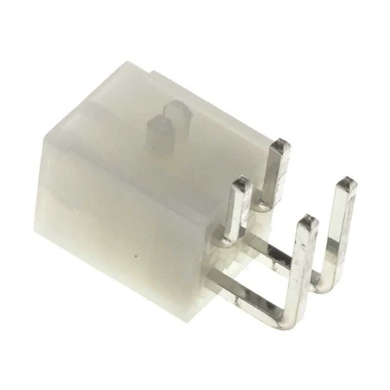 Molex Mini-Fit Jr Series Right Angle Through Hole Shrouded PCB Header 4 Contacts 4.2 mm Pitch 13A 600V 39-30-1040