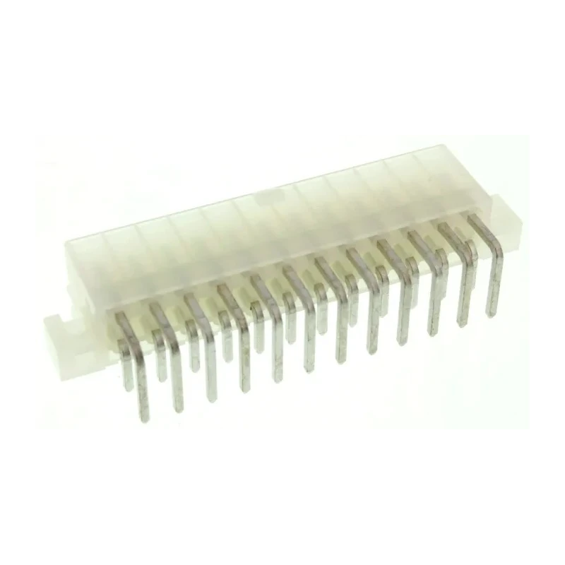 Molex Mini-Fit Jr Series Right Angle Through Hole PCB Header 24 Contacts 4.2mm Pitch 2 Row Shrouded 39-29-1248