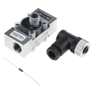 RS PRO Stainless Steel Turbine Flow Meter 0.25L/min to 6.5L/min 1/2 BSP, 1/4 BSP 511-3965