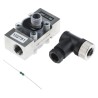 RS PRO Stainless Steel Turbine Flow Meter 0.25L/min to 6.5L/min 1/2 BSP, 1/4 BSP 511-3965