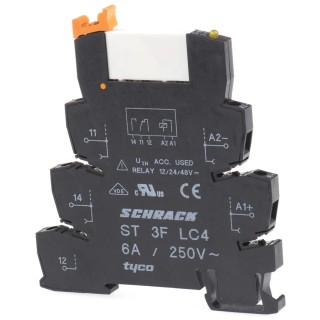 TE Connectivity SNR Series Interface Relay DIN Rail Mount 24V dc Coil SPDT ST3P3LC4 3-1416100-2