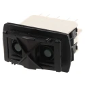 APEM Illuminated DPDT On-Off-On (On)-Off-(On) Rocker Switch Panel Nylon Housing IP68 Rated KR47CAKEEG