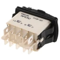 APEM Illuminated DPDT On-Off-On (On)-Off-(On) Rocker Switch Panel Nylon Housing IP68 Rated KR47CAKEEG