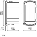 APEM Rocker Switch Mounting Panel for Use with KI, KL, KR Models U2261