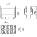 APEM Rocker Switch Connector for use with Rocker Switch U2292