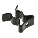 RS PRO 6.35 mm Nylon Stainless Steel Spring Clip, Black Nylon Coating, Fixing Hole Diameter 2.2 mm 507-832