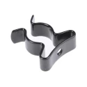 RS PRO Nylon Stainless Steel Spring Clip 12.7 mm Clip Diameter, 7.94 mm Height, Black Nylon Coating 507-810