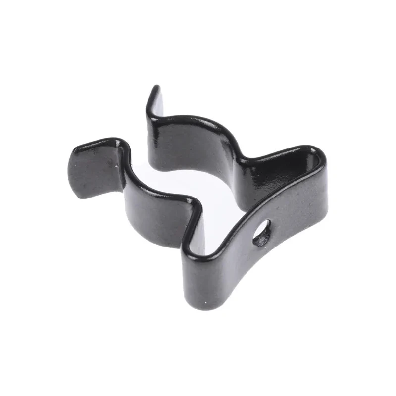 RS PRO Nylon Stainless Steel Spring Clip 12.7 mm Clip Diameter, 7.94 mm Height, Black Nylon Coating 507-810