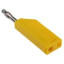 Hirschmann Test & Measurement Yellow Male Banana Plug 4 mm Connector Screw Termination 60V dc 24A Nickel Plating 934100103