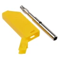 Hirschmann Test & Measurement Yellow Male Banana Plug 4 mm Connector Screw Termination 60V dc 24A Nickel Plating 934100103