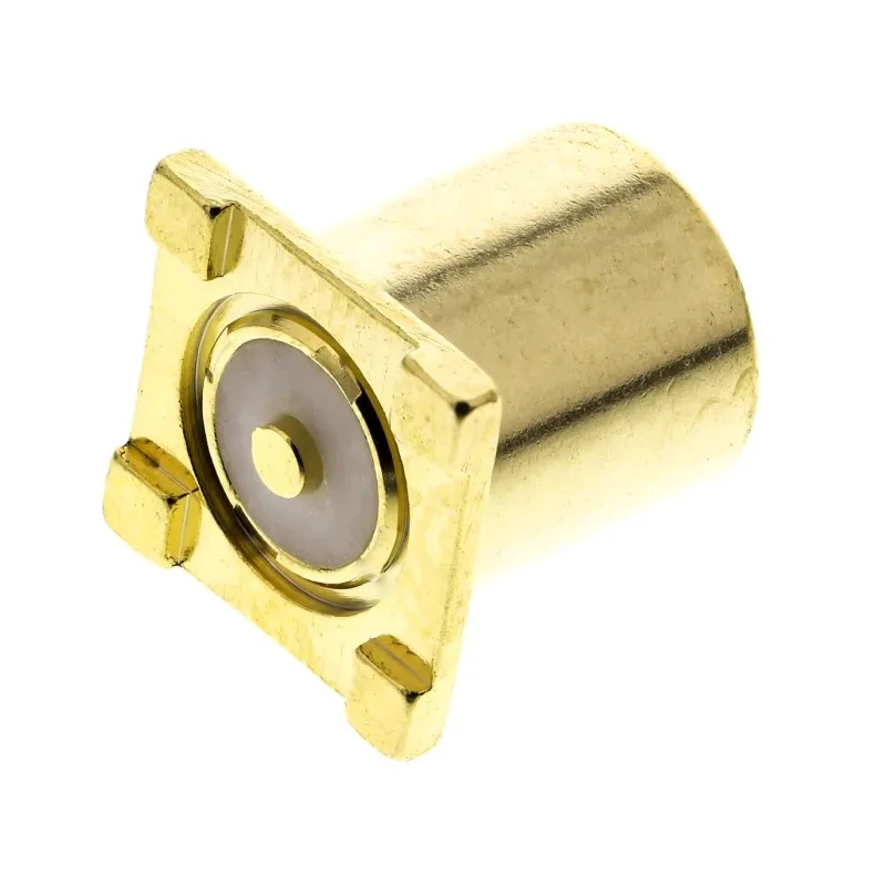 TE Connectivity Greenpar Series Coaxial Connector Surface Female MCX 50 Ω Straight Body Solder 1-1337582-0
