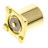 TE Connectivity Greenpar Series Coaxial Connector Surface Female MCX 50 Ω Straight Body Solder 1-1337582-0