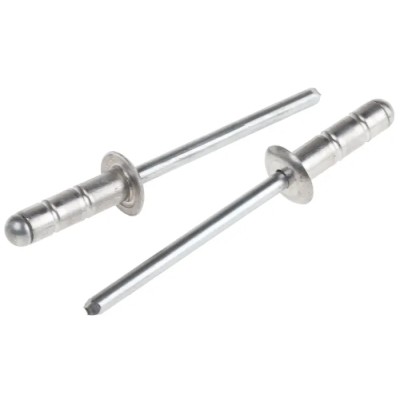 POP Aluminium Blind Rivet 4.8 mm Diameter, 16.5 mm Length, Plain Finish, Model EBD614BS