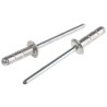 POP Aluminium Blind Rivet 4.8 mm Diameter, 16.5 mm Length, Plain Finish, Model EBD614BS