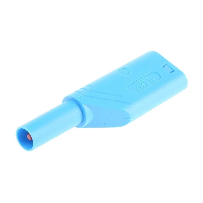 Hirschmann Test & Measurement Blue Male Banana Plug, 4 mm Connector, Screw Termination, 1kV, 24A, Nickel Plating 934099102