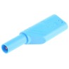 Hirschmann Test & Measurement Blue Male Banana Plug, 4 mm Connector, Screw Termination, 1kV, 24A, Nickel Plating 934099102