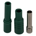 Hirschmann Test & Measurement Green Female Banana Socket Screw Termination 4 mm Connector 1000 V AC/DC 24A 934096104