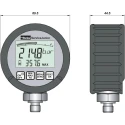 Parker 1/4 In Pressure Gauge, 90 Mm Dial Size, 100 Bar Maximum Pressure Measurement SCJN-KIT-100