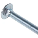 RS PRO Bright Zinc Steel Coach Bolt M6 x 100 mm, Square Neck, Grade 4.6, DIN 603/DIN 555 512-1045