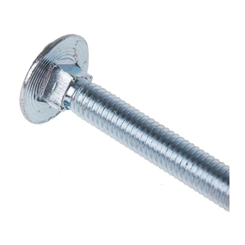 RS PRO Bright Zinc Steel Coach Bolt M6 x 100 mm, Square Neck, Grade 4.6, DIN 603/DIN 555 512-1045