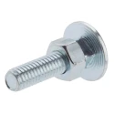 RS PRO Bright Zinc Steel Coach Bolt M10 x 25 mm x 100 mm Square Neck Grade 4.8 512-0985