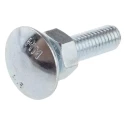 RS PRO Bright Zinc Steel Coach Bolt M10 x 25 mm x 100 mm Square Neck Grade 4.8 512-0985