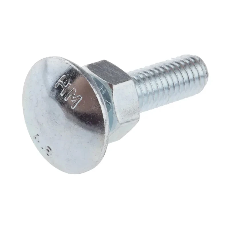 RS PRO Bright Zinc Steel Coach Bolt M10 x 25 mm x 100 mm Square Neck Grade 4.8 512-0985