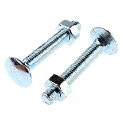 RS PRO Bright Zinc Steel Coach Bolt M10 x 100 mm, Square Neck, Grade 4.8, Metric Thread 512-1118