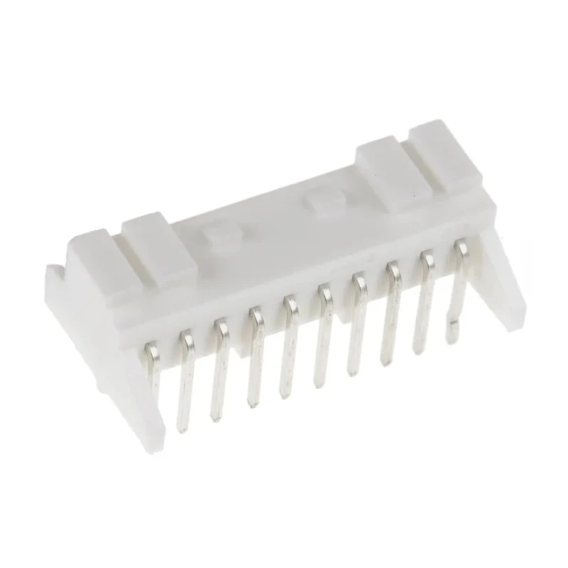 JST PA Series Right Angle Through Hole PCB Header, 10 Contacts, 2 mm Pitch, 1 Row, Shrouded S10B-PASK-2 (LF) (SN)