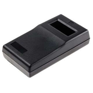 OKW Black ABS Handheld Enclosure with Integral Battery Compartment, Display Window, IP65/IP40, 145 mm x 80 mm x 37 A9060019