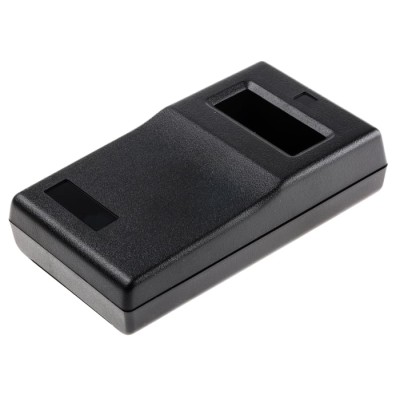 OKW Black ABS Handheld Enclosure with Integral Battery Compartment, Display Window, IP65/IP40, 145 mm x 80 mm x 37 A9060019