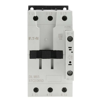 Eaton DILM Contactor with 24V DC Coil, 3-Pole, 65 A Current, 30 kW Power Rating, 3 NO Auxiliary 277908 DILM65(RDC24)