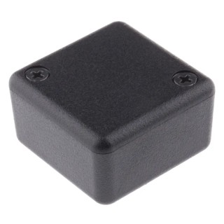 Hammond 1551 Series Black Black Lid ABS Enclosure IP54 20mm x 35mm x 35mm 1551MBK
