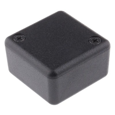 Hammond 1551 Series Black Black Lid ABS Enclosure IP54 20mm x 35mm x 35mm 1551MBK