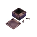 Hammond 1551 Series Black Black Lid ABS Enclosure IP54 20mm x 35mm x 35mm 1551MBK