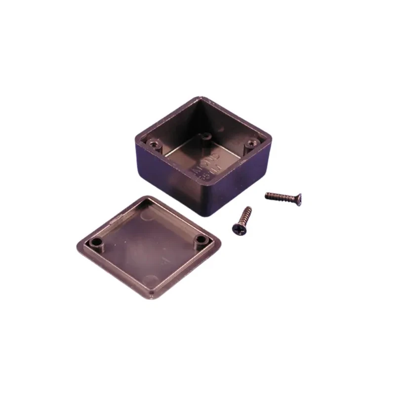 Hammond 1551 Series Black Black Lid ABS Enclosure IP54 20mm x 35mm x 35mm 1551MBK